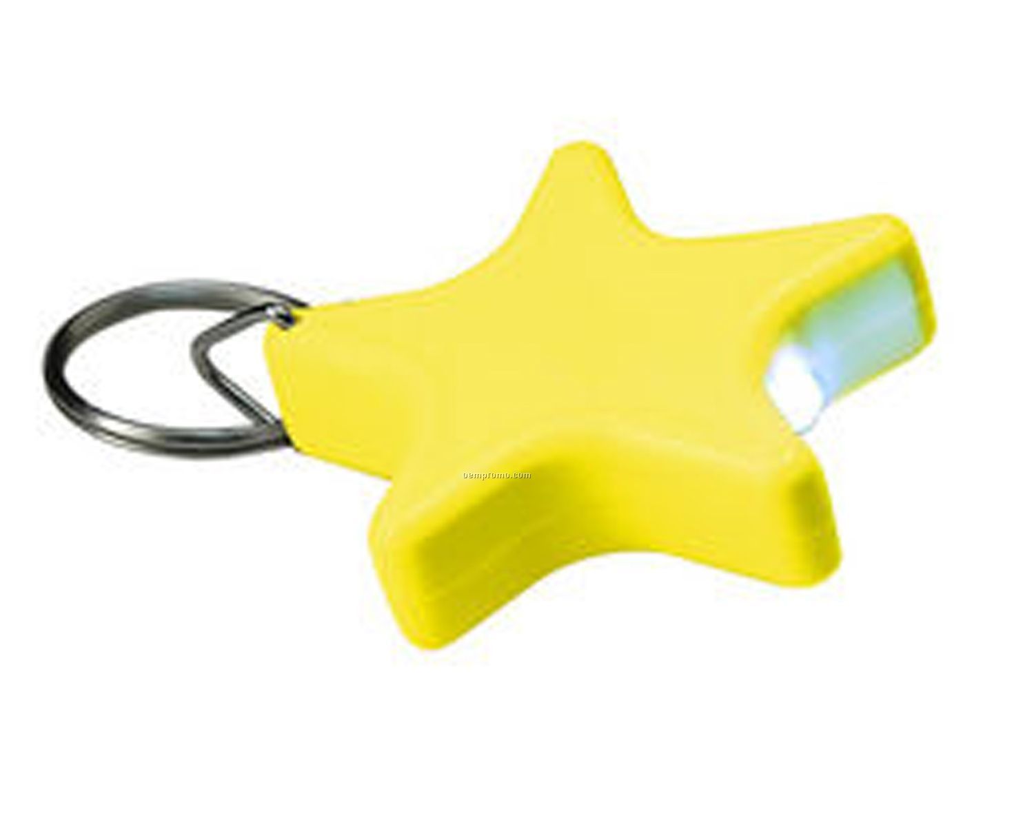 Yellow Light Up Star Keychain