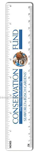 7" Plastic Rulers (One Color Front)