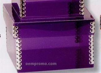 9073-chipboard 2 Piece Metal Edge Box (5-3/8"X5-3/8"X3-1/2")