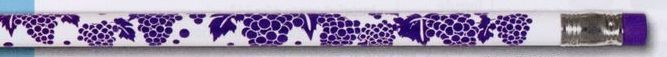 Grapes Stock Foil Pencil