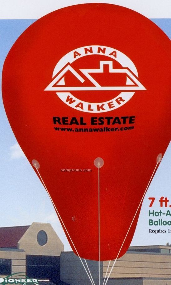 Hot Air Balloon Shape Vinyl Inflatable - 1 Side Print (7'x10')