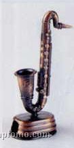 Bronze Metal Pencil Sharpener - Saxophone