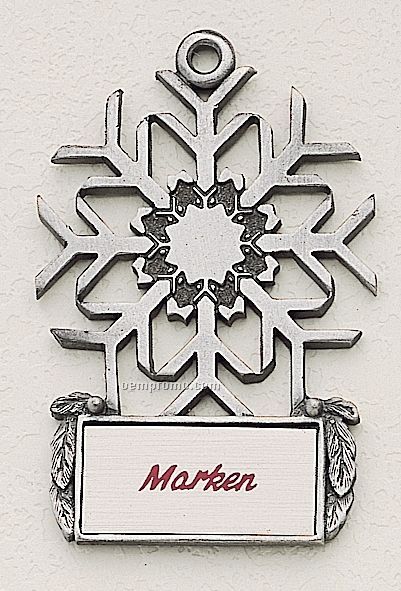 Mastercast Design Snowflake Cast Ornament