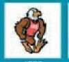 Sport/Mascot Temporary Tattoo - Muscled Eagle With Red Shirt (2"X2")