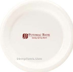 White Paper Plate 7" Round (High Lines)
