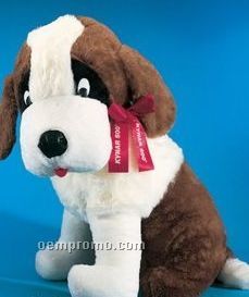 30" Oversized Stuffed Saint Bernard Dog