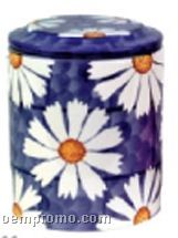 Blue Daisy Regular Ceramic Cookie Keeper Jar (Custom Lid)