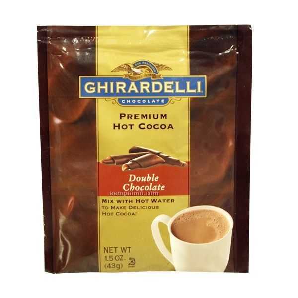 Ghirardelli Double Chocolate Cocoa Mix Pack With Water