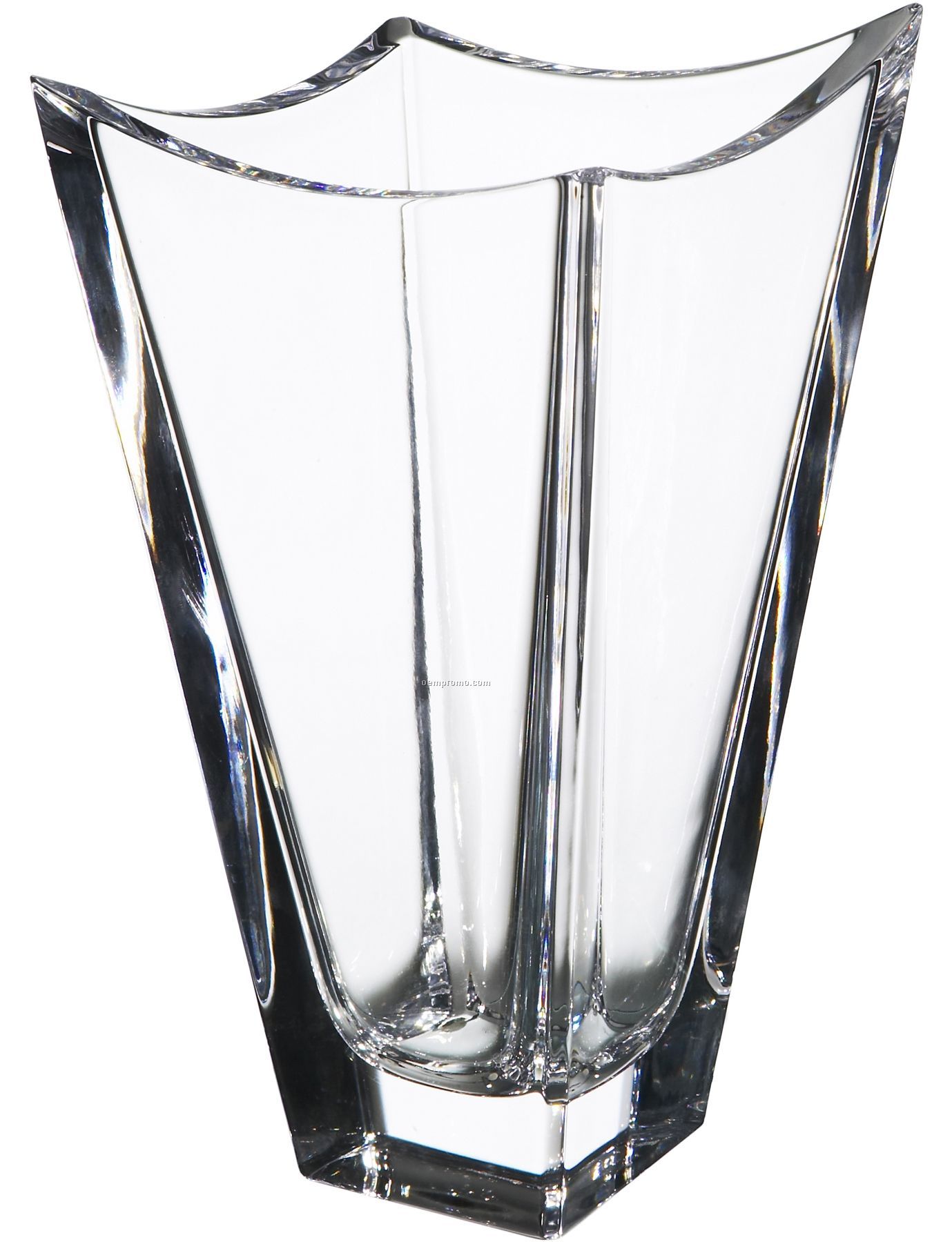 Polaris Crystal Vase By Martti Rytkonen (10 1/4"X5 3/4")
