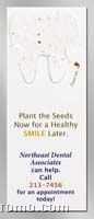 Tooth Floral Seed Paper Pop Out Bookmark