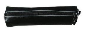 Black Veg Tanned Calf Leather Pencil Case