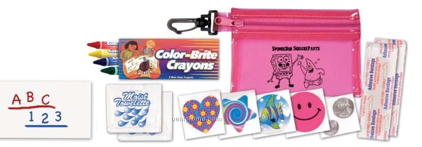 Clip 'n Go Kids Fun Kit W/ Crayons & Stickers (1 Color)