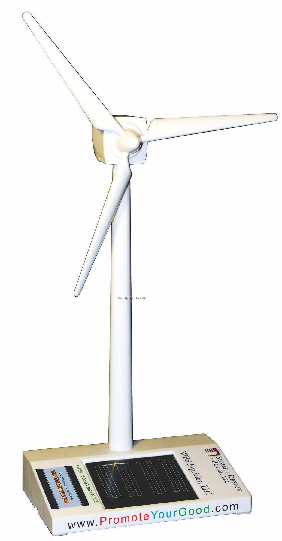 Hybrid E.turbine Fan - Solar Powered - No Set Up + Free Full Color Imprint