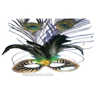 Peacock Feather Party Mask