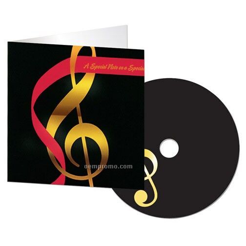 Treble Clef Special Day Note Card With Matching CD