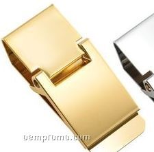 Gold Classic Polished Money Clip