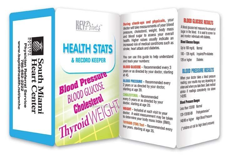 Health Stats Key Point Brochure (Folds To Card Size)