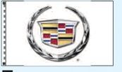 Standard Single Face Dealer Logo Spacewalker Flag (Cadillac)