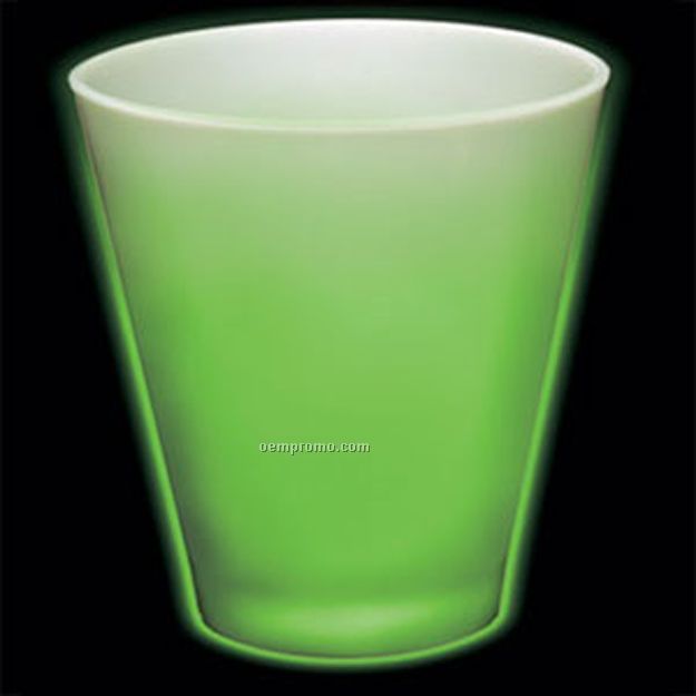 2 Oz. Neon Green Light Up Shot Glass