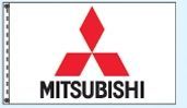 Standard Single Face Dealer Logo Spacewalker Flag (Mitsubishi)
