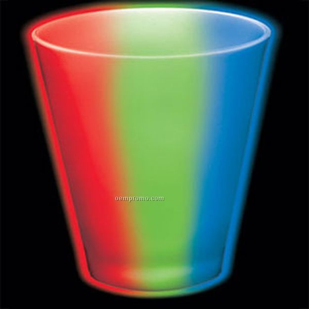 2 Oz. Neon Multi Colored Light Up Shot Glass