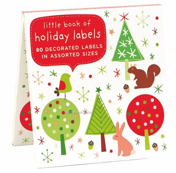 Festive Forest Book Of Holiday Labels