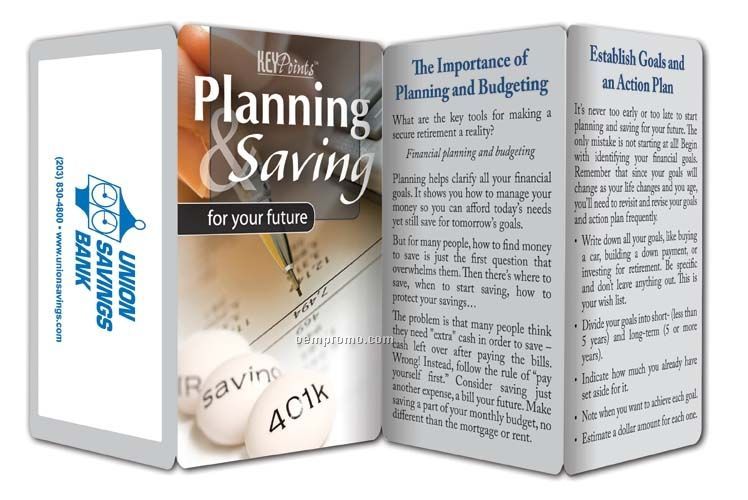 Planning & Saving For Your Future Key Point Brochure (Folds To Card Size)