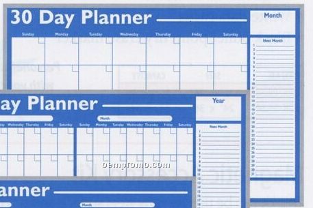 Write-on Planning Board (30 Day Planner)