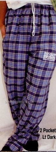 Adult Plaid Flannel Pocket Pants (2xl)