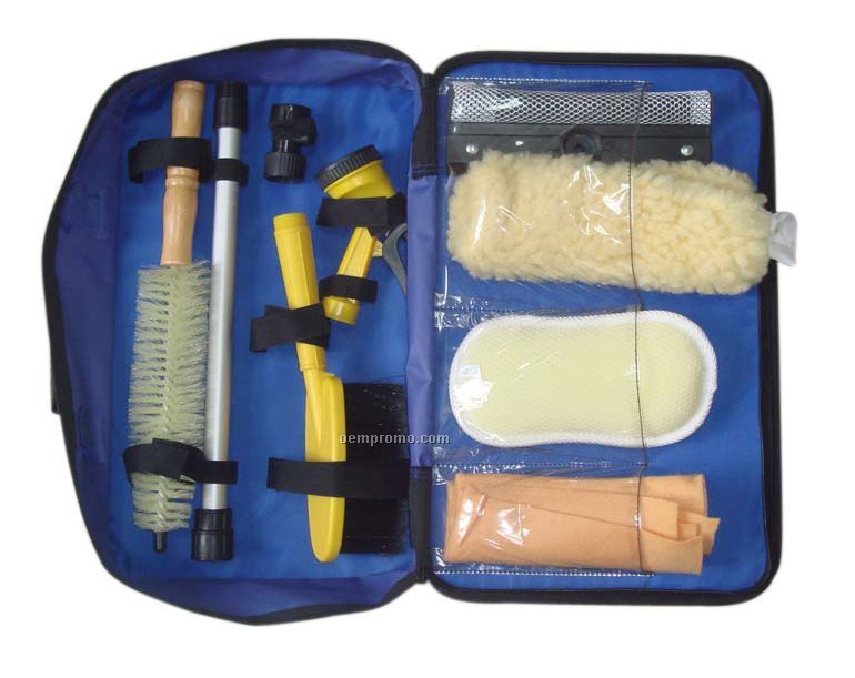 Auto Wash And Cleaning Set W/Black Bag