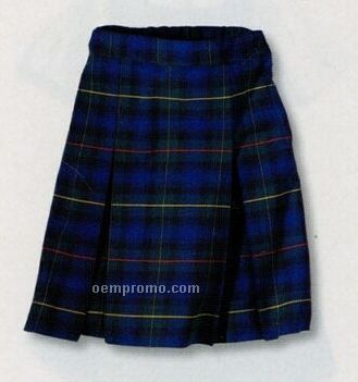 Dickies Girl's Plaid Twill Skirt (Half Size)