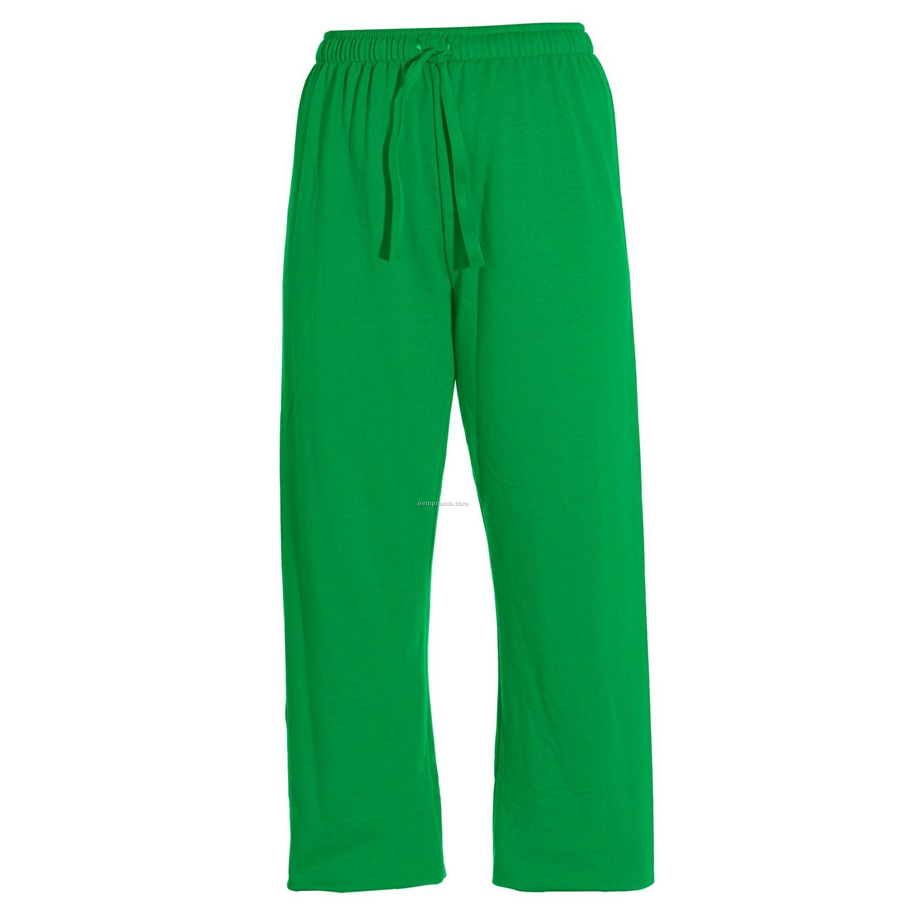 green flower pants