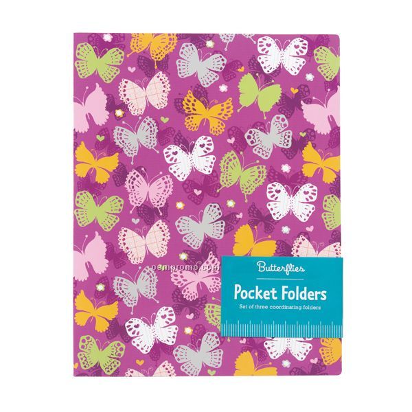 Butterflies Pocket Folders
