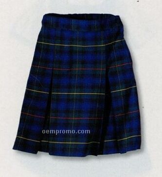 Dickies Girl's Plaid Twill Skirt (Regular Size)