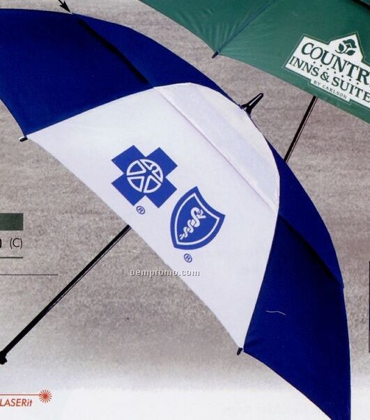 The Typhoon Tamer Alternating Panel Vented Golf Umbrella