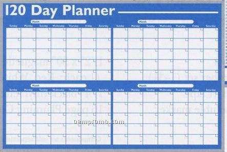 Write-on Planning Board (120 Day Planner)