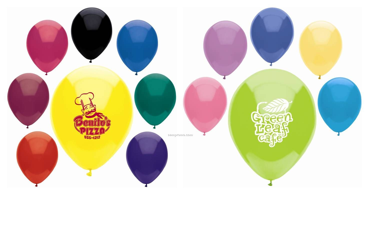 9" Adrite Crystal / Fun Color Latex Balloon