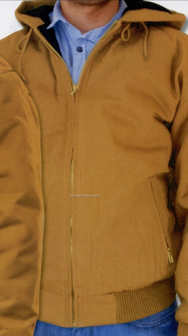 Cimmaron Men's 12 Oz. Heavyweight Hooded Cotton Work Jacket (Blank - Xs-xl)