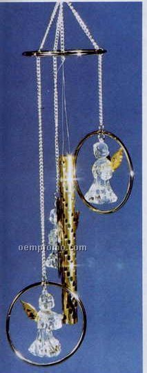 Acrylic & Gold Angel Wind Chime