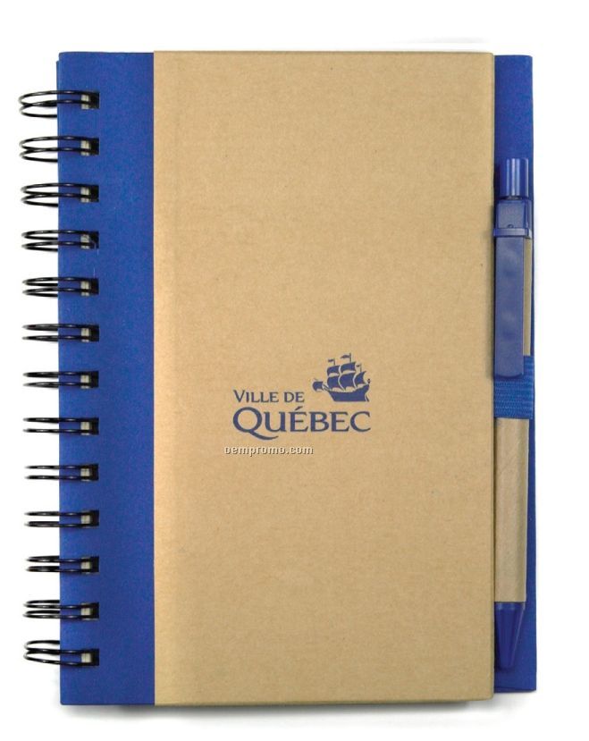 Recycled Hardcover Notebook/Pen Combo
