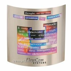 Silver Executive Desk Display - 7"X7" (Sunset Message Magnet)