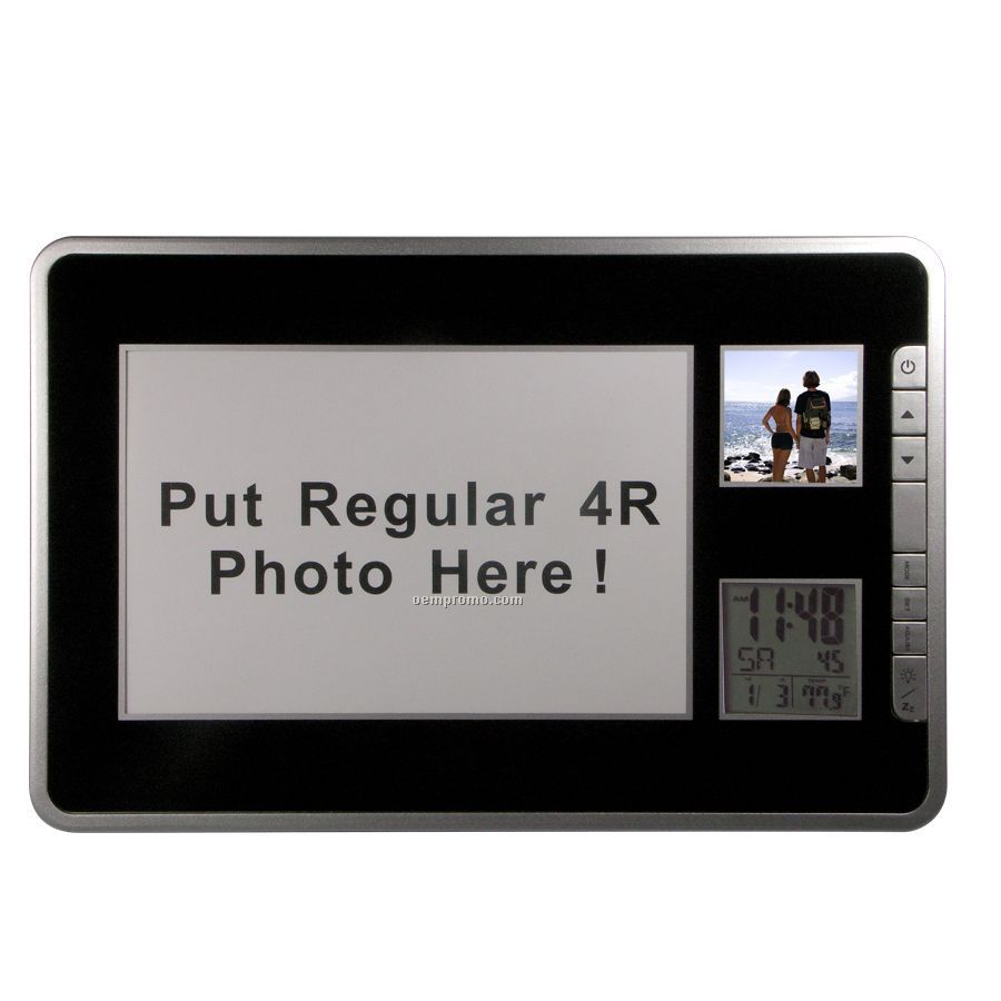 Digital Photo Frame W/ Date & Time Display