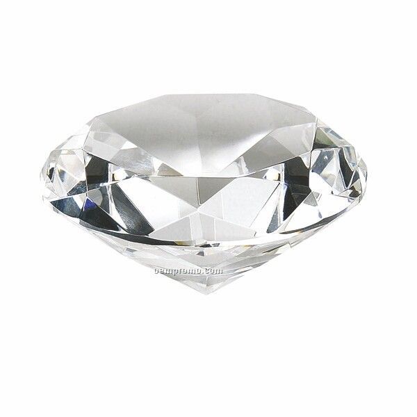 Crystal Diamond Shaped Paperweight