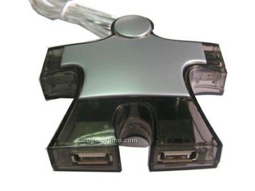 Human Motif USB 4-port Hub W/ Cable