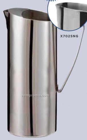 64 Oz. Stainless Steel Water Pitcher No Ice Guard