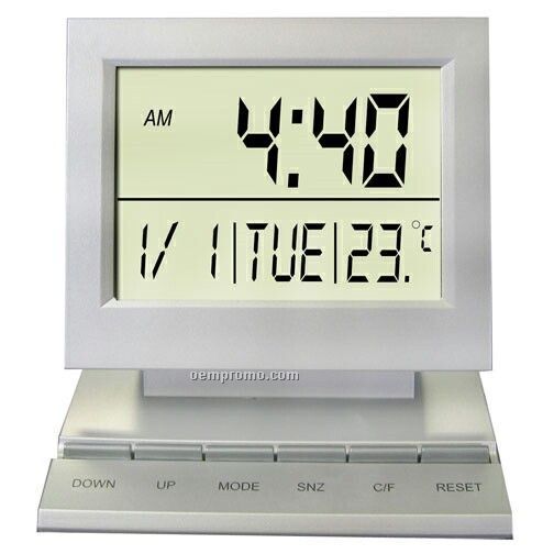Desktop Multi-function Alarm Clock With Day / Date / Temperature