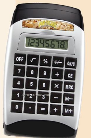Desktop Calculator W/Tape Dispenser & Pop Out Note Pad