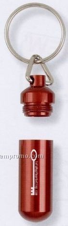 Small Aluminum Canister Key Chain (1/4"X9/16")