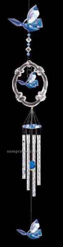 Blue Pearl Butterfly Wind Chime