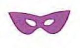 Mylar Confetti Shapes Mask (5")